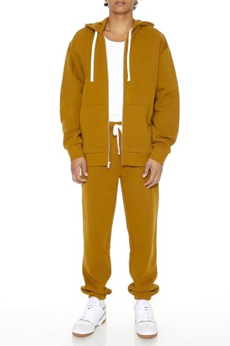 Forever 21 Men's Zip-up Drawstring Hoodie2