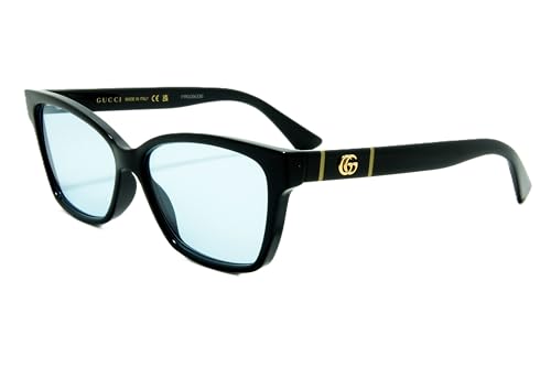 [グッチ] カスタムサングラスGG0634O-001(55SIZE) BLUE 可視光線透過率75％ UNISEX メンズ レディス GGロゴ 海外直輸入品眼鏡フレームにCRレンズを装着