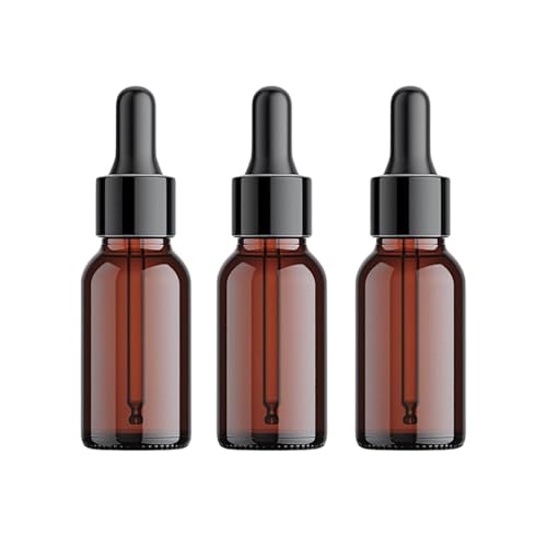 Image of Patco Pharma 100ml Glass Amber Dropper Bottle - Premium UV-Protected Storage for Precise Liquid Dispensing Pack of 3