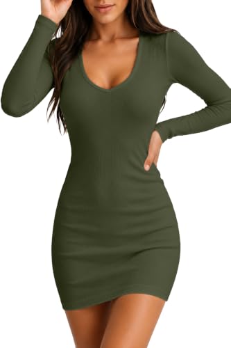 Image of Valiamcep Womens Sleeveless Bodycon Mini Dress Summer Tank Dresses | V Neck,Rib Knit,stretch soft fabric,bodycon,slim fit,sleeveless,summer,Basic,casual daily,dating,club,cocktail
