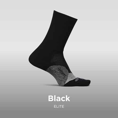 Image of Feetures Elite Light Cushion Mini Crew Sock - Sport Sock with Targeted Compression