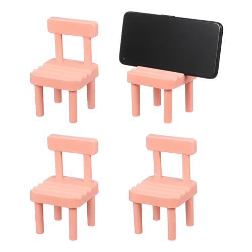 Support téléphone en forme de chaise rose rigolo avec réglage multi-angles