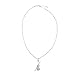 chelseachicNYC Crystal Violin and Bow Necklace Silver