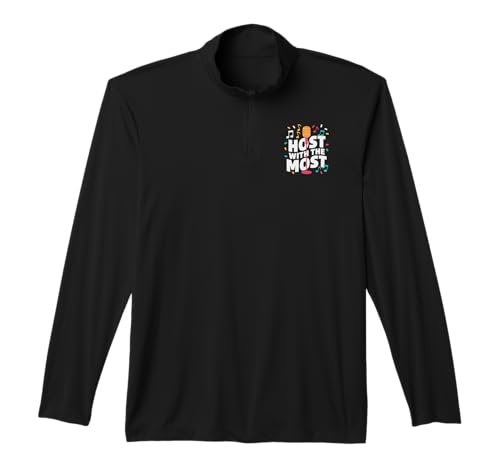 Host with The Most Karaoke Night Mic Performance Quarter-Zip Top