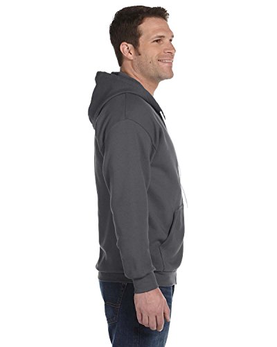 Anvil Full-Zip Sweatshirt. 71600 XL Charcoal4