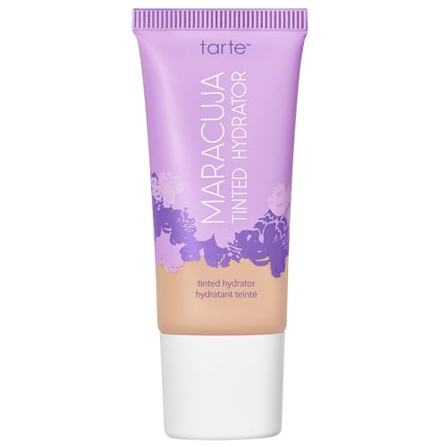 tarte maracuja tinted moisturizer – Lightweight Sheer Foundation with Buildable Longwear Coverage, Hyaluronic Acid, Turmeric, Aloe for Hydrated Skin, Vegan & Cruelty Free