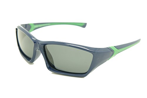 Kids Polarized Sunglasses Flexible Rubber Frame Kids Safe 3-7 Yo Cvkfx1055plcv (1 DARK BLUE/POLARIZED)
