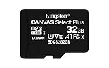 Kingston Canvas Select Plus Tarjeta microSD, SDCS2/32GB-3P1A Class 10 (3X Tarjetas,SD con Adaptador SD)