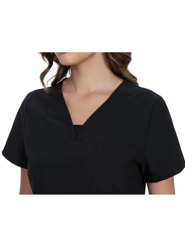 COZYFIT Scrubs for Women - V-Neck Women Scrub Tops with 3 Pockets,Soft Stretch4