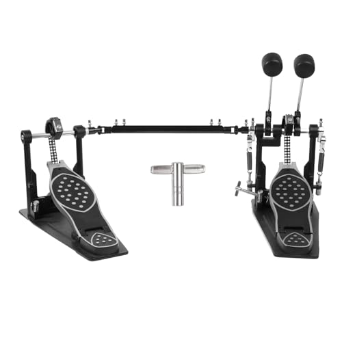 Double Bass Drum Pedal Double Kick Drum Pedal Direct Drive Bass Pedal Heavy-duty Foot Kick Pedal Double Chain Pedals for Drums Adjustable Drum Accessories
