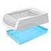 Upgraded Cat Litter Tray,Compatible with Petsafe Litter Self-Cleaning Scoop-Free Box,Non-Odor & Stains & Deformde,Easy Clean,Blue Color