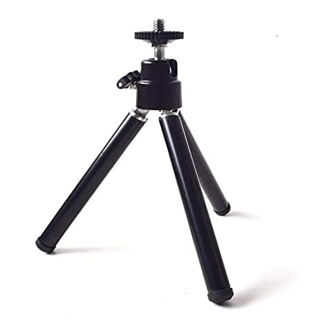 Portable Mini Tripod with Ballhead Tabletop Stand for Mini Projector Compact Cameras DSLRs or Other 1/4" Screws Interface Device Cover