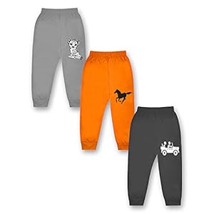 Kidbee Girls & Boys Cotton Blend Soft Track Pants (6-7 Years)