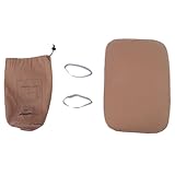 Almohada de Espuma Viscoelástica, Algodón de Rebote Lento, Portátil, Ergonómico, Soporte para el Cuello, Almohadas de Viaje para Acampar, Viajar y Dormir (Brown)