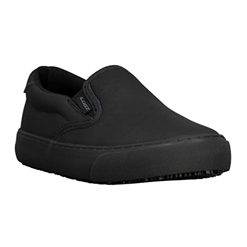 Lugz Women's Clipper Slip-Resistant Work Shoe, Black, 7.5 M US