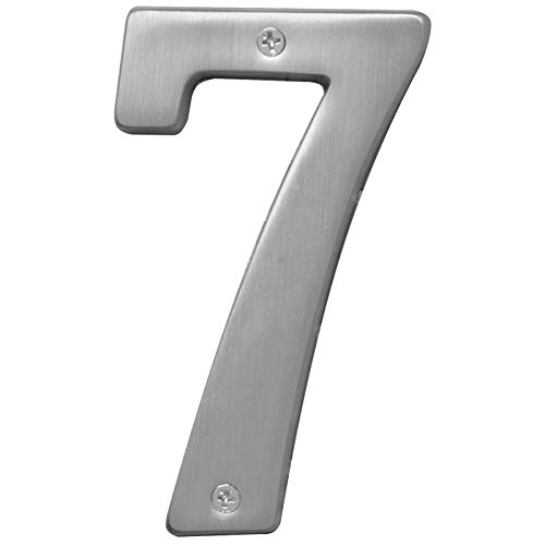 Hy-Ko 5" High Premium Metal House Number, Modern Raised Numbers for Exterior House, Durable Convenient Marking for Home Address with Included Mounting Hardware for Simple Installation