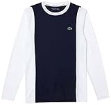 Camiseta Lacoste Sport TH7221 Camiseta, Marine/Blanc-Marine-Blanc, XXL para Hombre