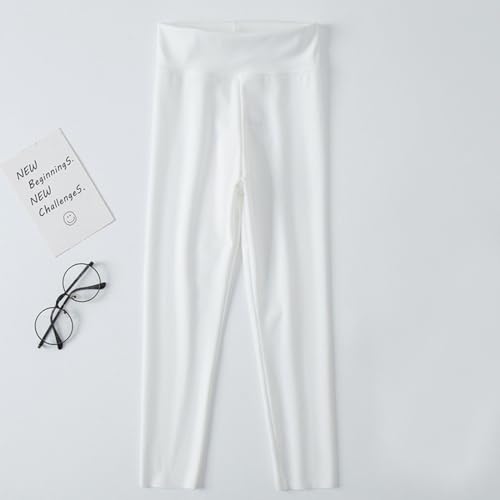 Children's Sports Warm Leggings Tights Winter Yoga Athletic High Rise Yoga Pants Elastic Sporty Funny High Waisted Newborn Joggers High Waist Gym Cute Exercise Tummy Control Light Weight White2