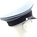 World War II German Army Elite Infantry Officer Wool hat Sun hat Field hat Movie Props Party Props (US, Numeric, 7, Gray-Blue Brim)
