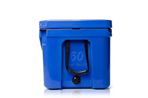 Blue Coolers Ice Vault – 60 Quart, Roto-Molded Ice Cooler - Large Ice Chest Holds Ice up to 10 Days - Trademark Blue - Thumbnail 2