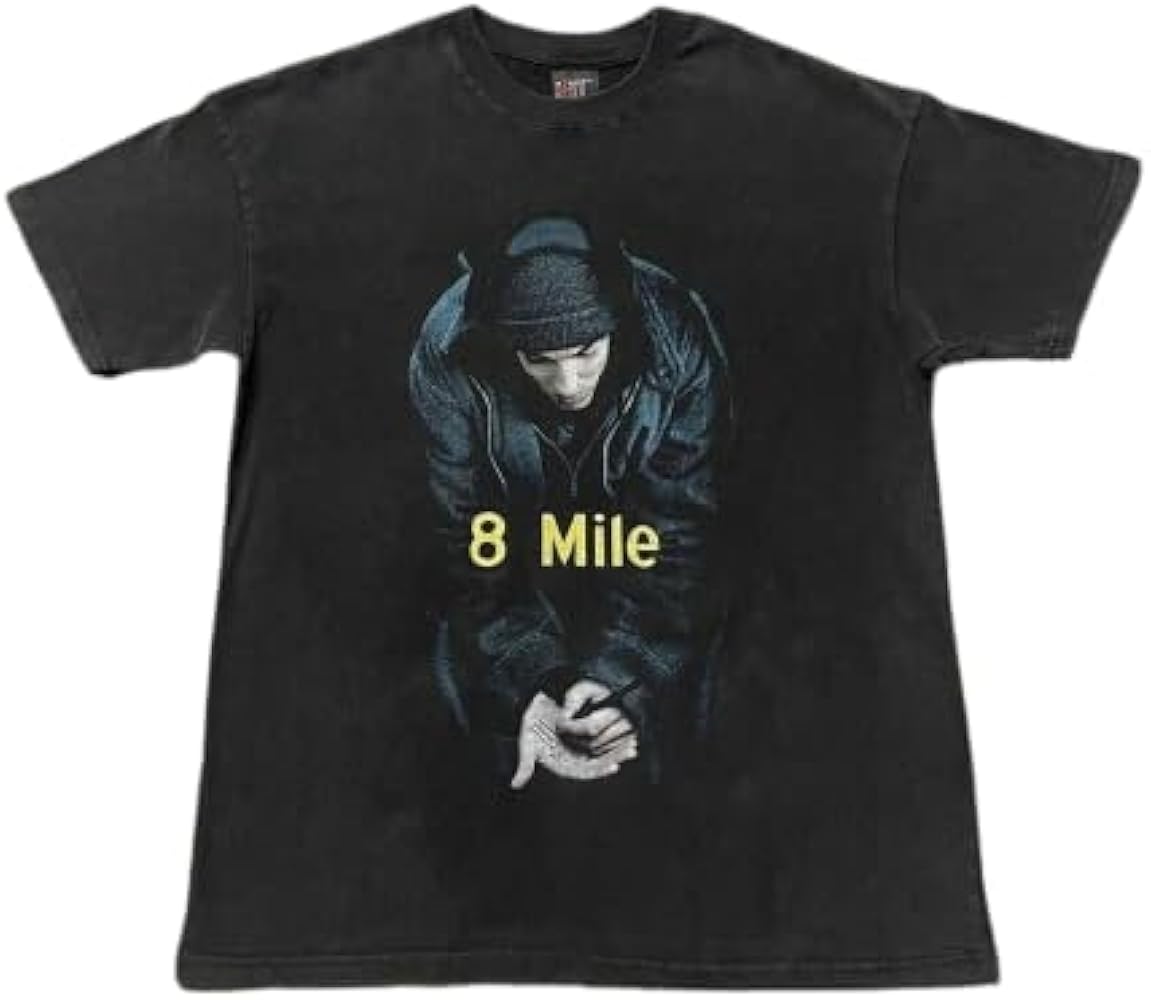 Amazon.co.jp: Eight Mile Eminem Vintage Processed T-shirt Size M