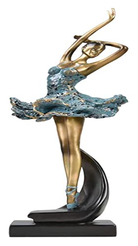 Statue ballerine femelle figurine decoration salon et bureau