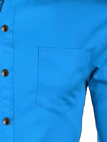 Image of Men's Slim Fit Beige Color Cotton Blend Casual Shirt