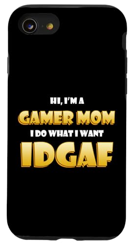 Gamer Mom IDGAF Funny Gaming Cosplay Costume Video Game Moms �X�}�z�P�[�X iPhone SE (2020) / 7 / 8 �p