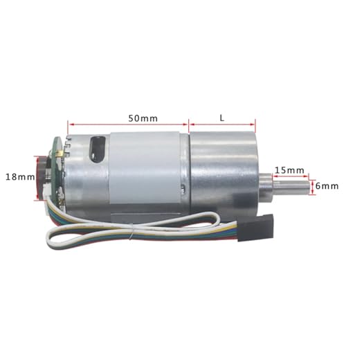 Boîte de vitesses métal motoréducteur JGB37-545 à couple élevé durable - 2