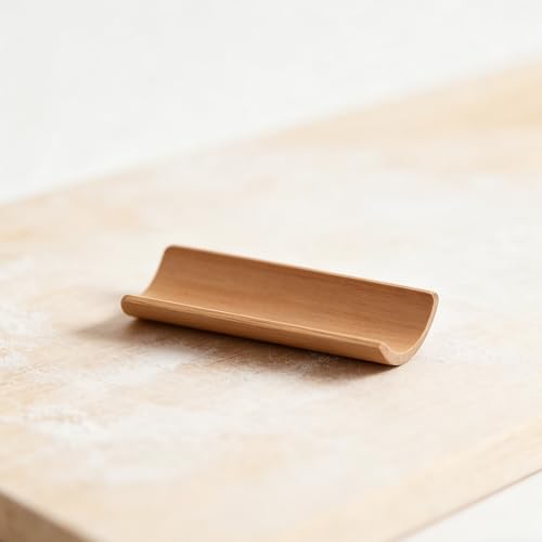 Rodillo de amasar base de bambú antideslizante para mesas de repostería y organización de cocina 7