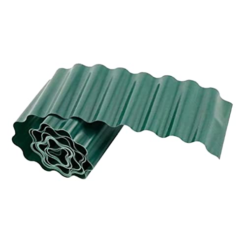 Happyyami Valla de jardineria esgrima de la Cama de Flores Borde de la Cama de Flores cercas de jardín de plástico Borde de césped de plástico el plastico Green