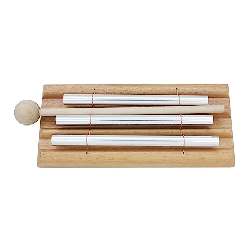 IOOOFU Trios de meditação, instrumento de percussão solos de 3 tons, sinos de meditação, sino de mão
