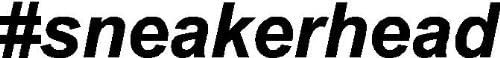 WHITE HASHTAG SNEAKERHEAD LOGO VINYL DECAL STICKER