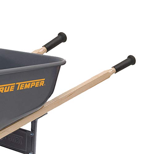 True Temper R6FF25 6 Cu. Ft. Steel Tray Wheelbarrow, Feet