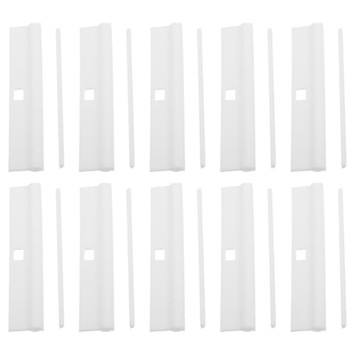 LOORGVEL 20 Stück Teiliges PVC Vertikaljalousien Ersatz Lamellenhalter für Einfache Reparatur und Austausch von Einzelnen Lamellen Kompatibel mit Verschiedenen Vertikaljalousien Robustes