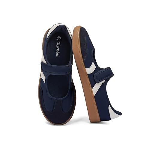 Image of Mary Jane Sneakers for Women Slip on Ballet Flats Walking Retro Sneakers | Round Toe Mary Jane Shoes,Hook and Loop,Lightweight Footwear,Women Fashion Sneakers for Walking, Travel, Workout, Daily Wear