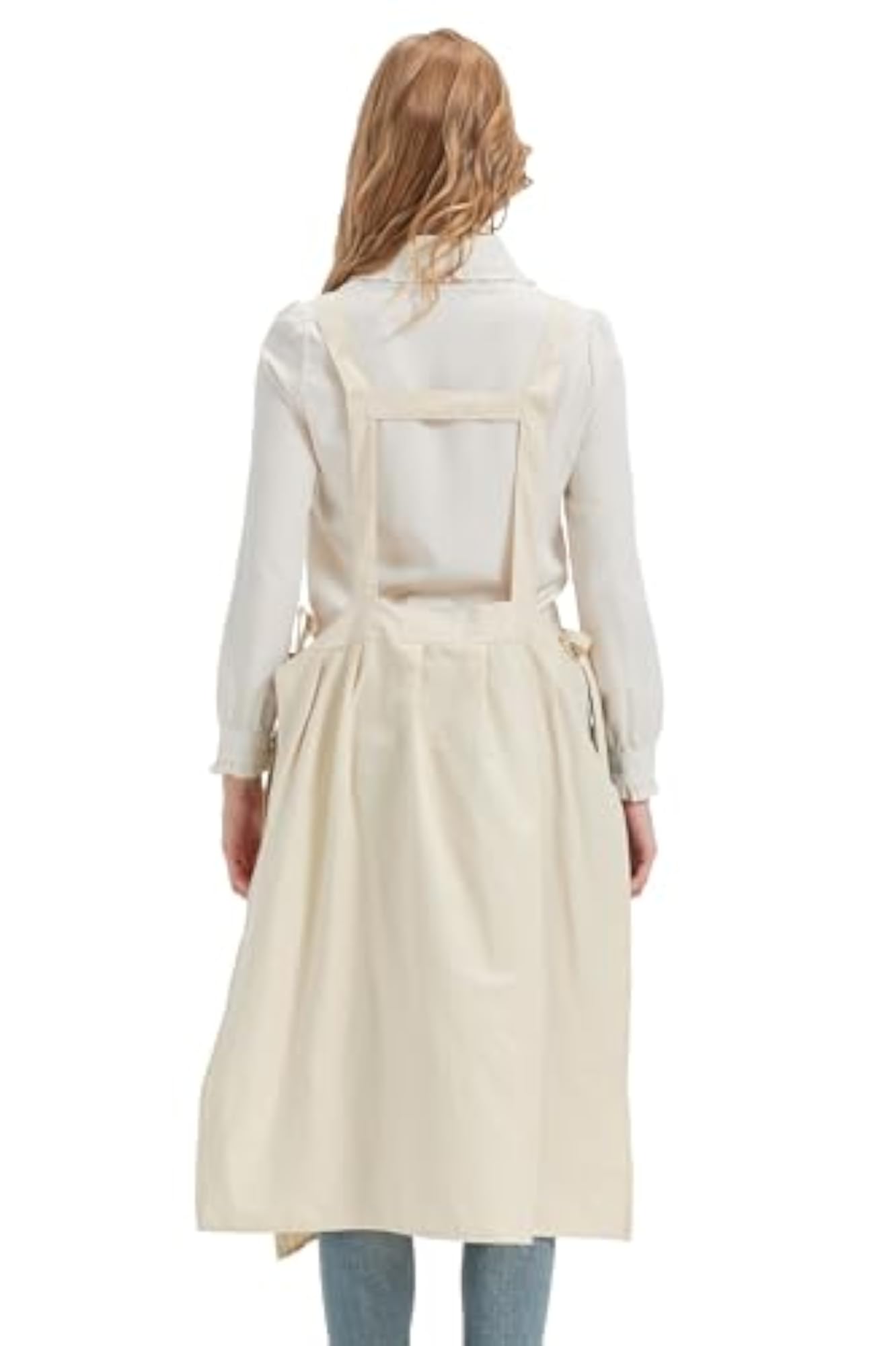 Nanxso Cotton Apron Pinafore Dress for Women