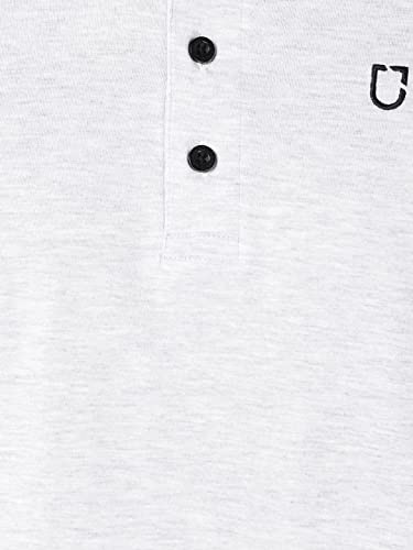 Image of Urbano Fashion Men's Solid Henley Neck Slim Fit Full Sleeve Cotton T-Shirt
