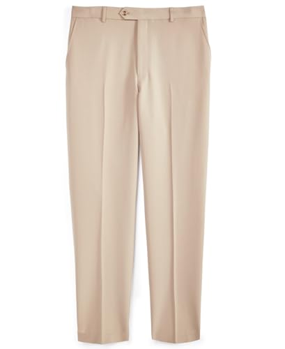 Nautica Mens Modern fit Dress Pants 40/38 Beige Solid Stretch