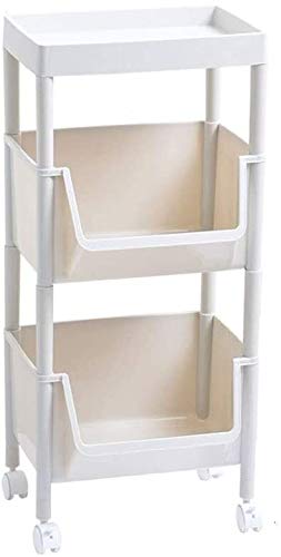 Soporte para cesta de frutas que ahorra espacio con diseño vertical de 4 niveles