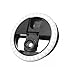 USB Selfie LED Light Ring Dimmable Lamp Flash Fill Clip Camera for Smartphone (Black)