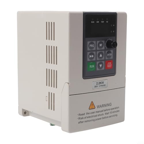 Variable Frequency Drive VFD Speed Controller 3 Phase Motor Inverter 380VAC 2.2KW for PWM Control Industrial Automation Equipment Blue AT3-1500X