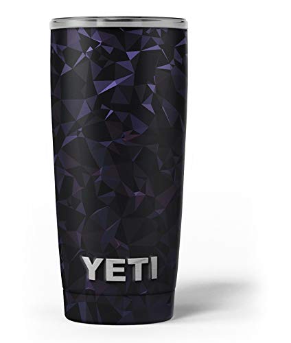 Design Skinz Dark Blue Geometric V21 - Skin Decal Vinyl Wrap Kit Compatible with The Yeti Rambler Cooler Tumbler Cups