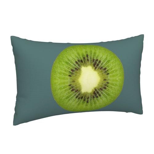 Taies d'oreiller aspect lin Kiwi Slice pour rénover vos coussins ternes