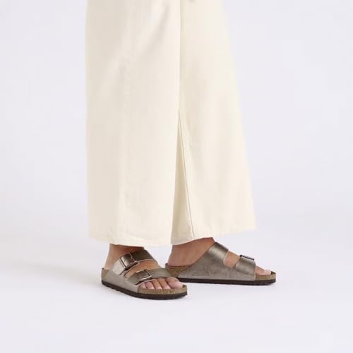 Image of Birkenstock Arizona Women's Double Band Sandal, Graceful Taupe N, 9 AU