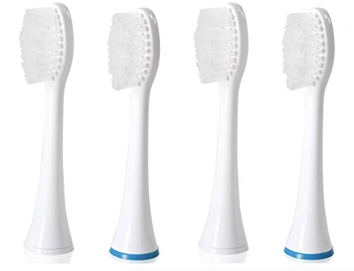 Brosse à dents sonique Poseidon 4 têtes de rechange ToiletTree à poils souples