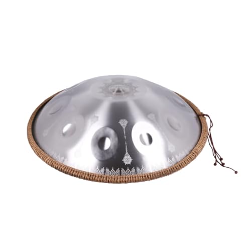 Handpan artesanal 22 pulgadas 10 notas color Sliver miniatura 3