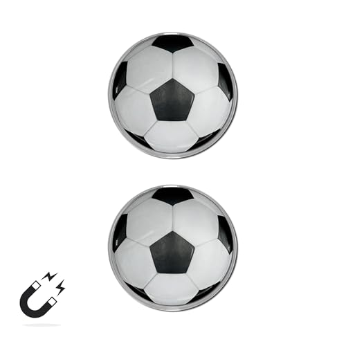 Imán decorativo deporte balón de fútbol 2 unidades miniatura 5