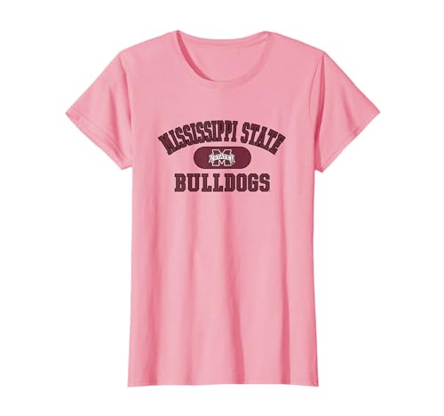 Mississippi State Bulldogs Womens Varsity Pink T-Shirt