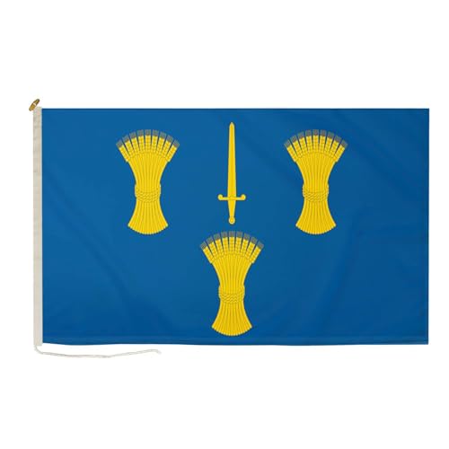 Drapeaux de comté Cheshire Duraflag à suspendre avec corde pour décoration de fête locale